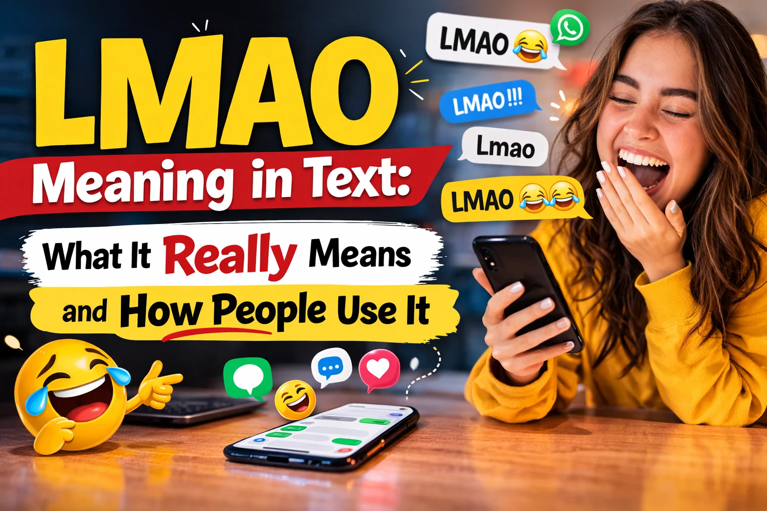 LMAO Meaning in Text