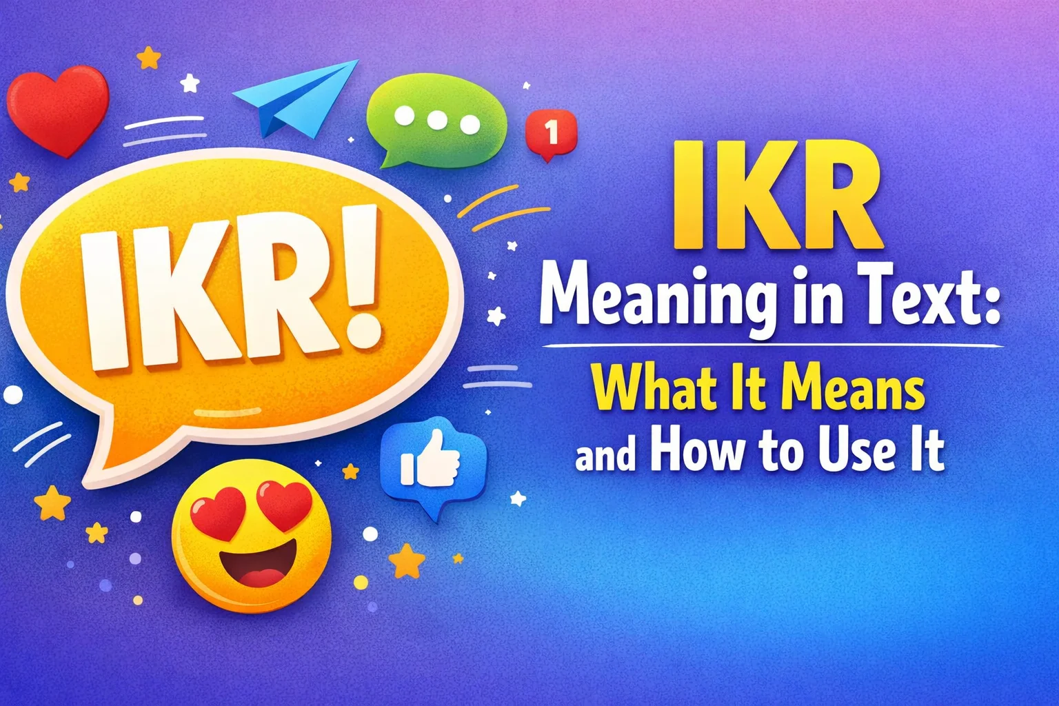 IKR Meaning in Text