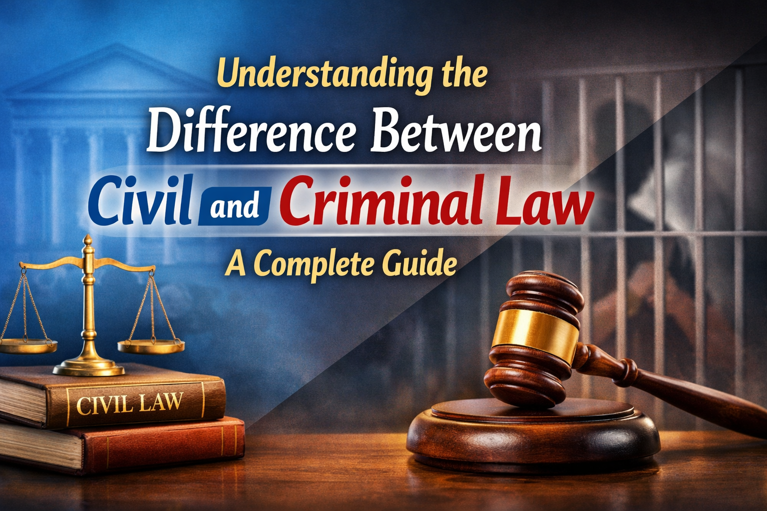 difference between civil and criminal law