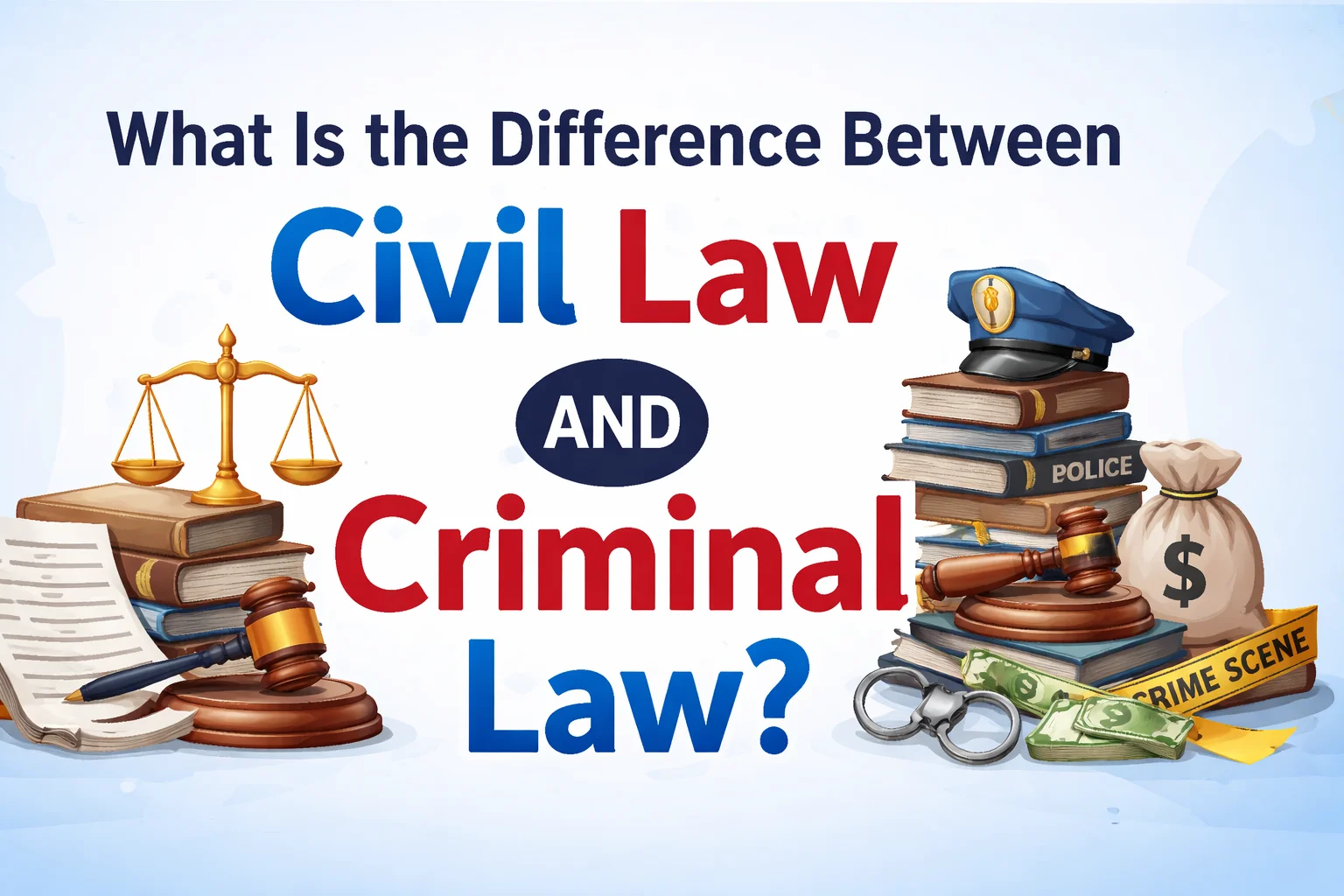 what is the difference between civil law and criminal