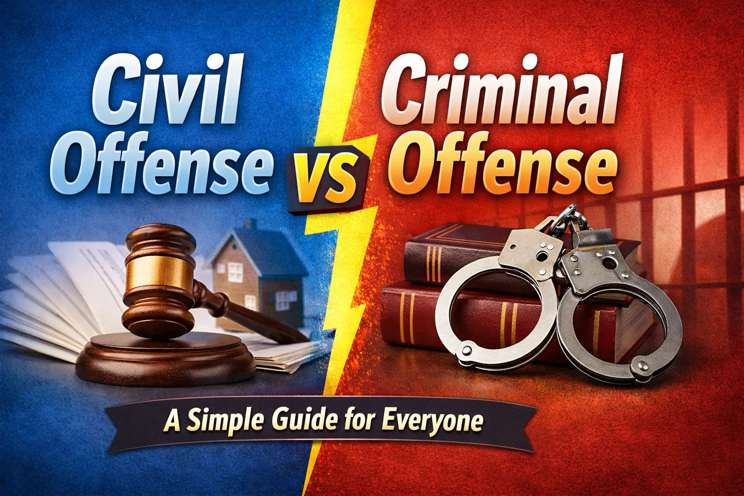 civil offense vs criminal offense