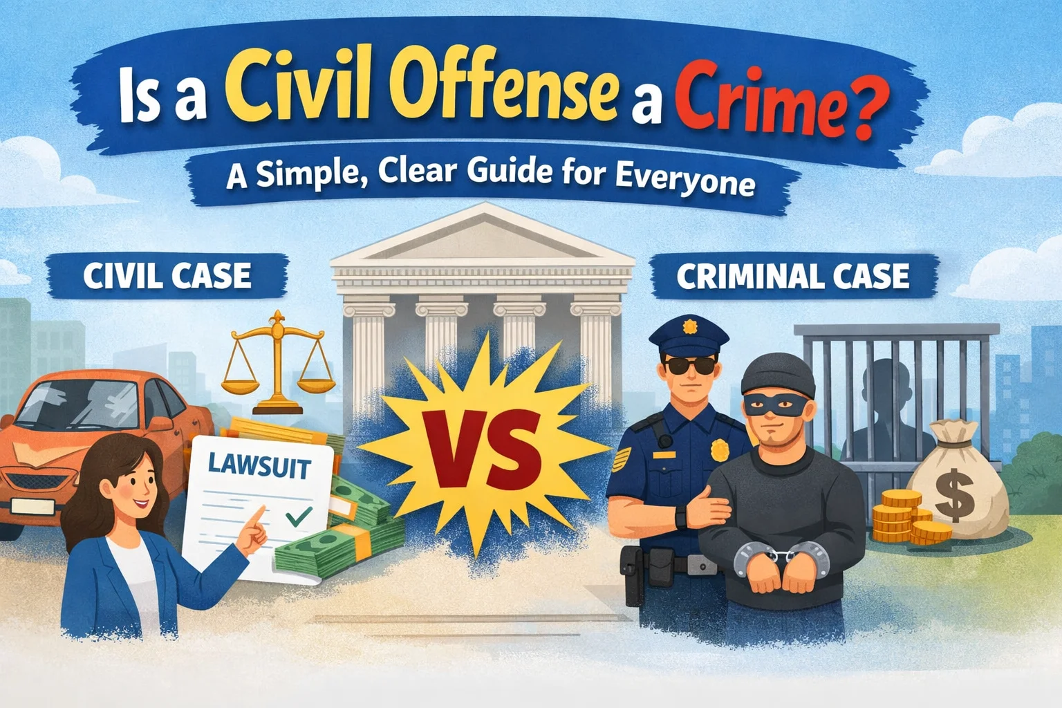 is a civil offense a crime